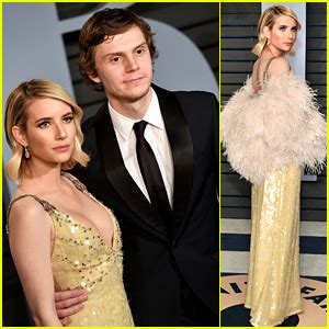 Emma Roberts Attends An Oscars After Party With Evan Peters Oscars Emma Roberts Evan