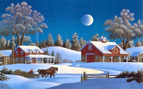Winter Snow Nature Landscape Art Artwork Wallpaper 1920x1200 865944