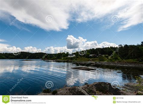 Norway Sea Shore Landscape View Stock Photo Image Of Port Travel