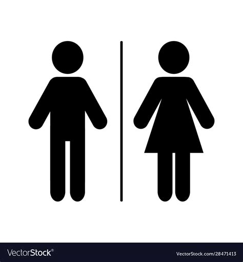 Wc Sign Icon Toilet Symbol Isolated On White Vector Image The Best Porn Website