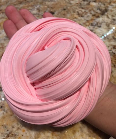 Scented Pink Cotton Candy Fluffy Slime 6oz