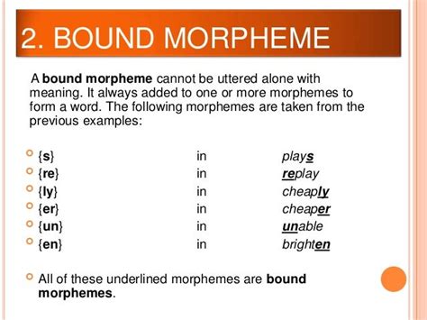 6. morphology (morpheme & allomorph)