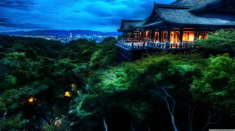Kyoto, Japan At Night HD desktop wallpaper | HD Wallpapers