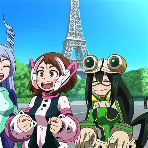Ochako Uraraka And Tsuyu Asui Screencaps In 2022 Anime Mangá Icons Hero