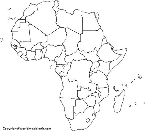 Africa Physical Map Blank Blank Map Of Africa Printable Outline Map