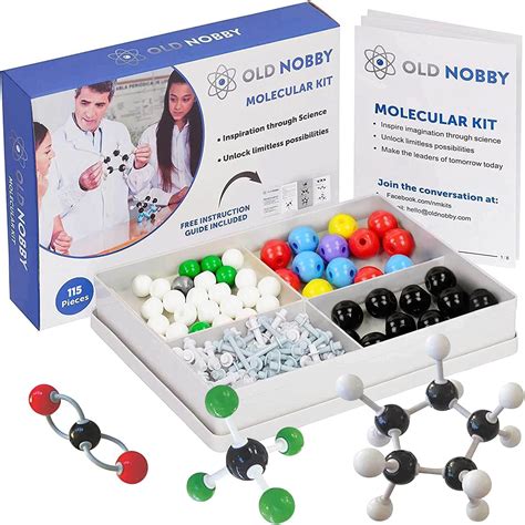 Organic Chemistry Model Kit 115 Pieces Chemistry Set Molecular Model