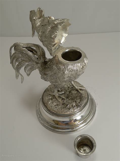 Antiques Atlas Novelty Silver Plated Inkwell C1890