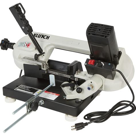 Klutch Benchtop Metal Band Saw 3in X 4in 1 13 Hp 120v Motor