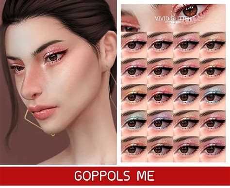 Goppols Me Vivid Glitter Eyeshadow • Sims 4 Downloads