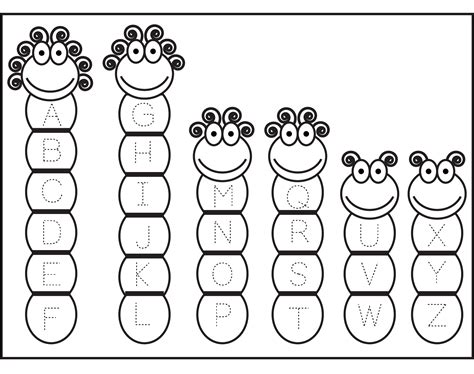 Kindergarten Alphabet Worksheets To Print Activity Shelter Preschool
