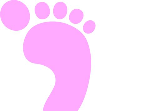 Pink Footprint Clip Art At Vector Clip Art Online Royalty