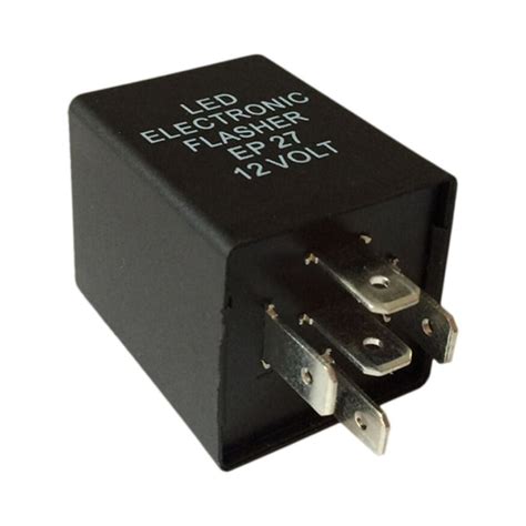 Flasher Relay 5 Pin EP27 LED Flasher Relay Decoder 12V DC Fix Turn