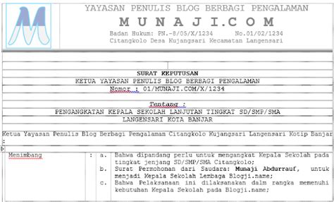 Contoh surat dukungan masyarakat picture uploaded ang submitted by admin that preserved inside our collection. Contoh SK Kepala Sekolah | Blog Djie Cto