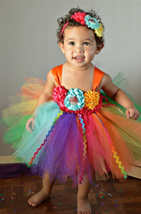 Rainbow Birthday Tutu Dress Birthday Tutu Dress 1st Birthday Etsy