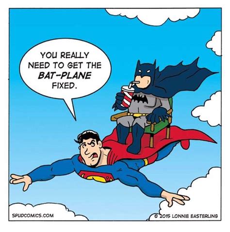 Batman Superman Dc Comics Flying Cartoon Fandoms Funny
