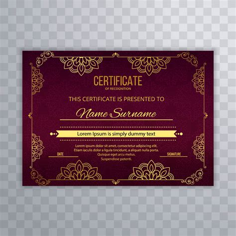 Beautiful stylish certificate template background vector 257424 Vector Art at Vecteezy