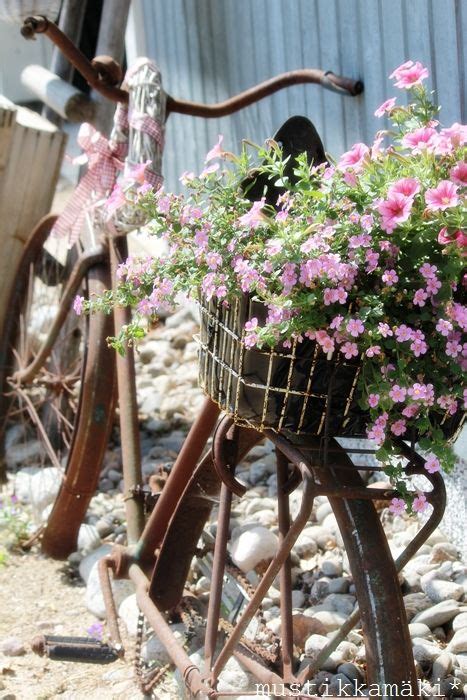 Bicycle Decor Old Bicycle Old Bikes Bicycle Design Balcony Garden