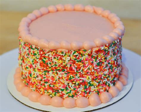 Beki Cooks Cake Blog Pink With Sprinkles Easy Birthday Cake