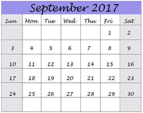 New Printable September Calendar Free Printable Calendar Monthly