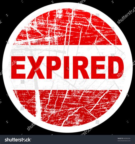 Expired Stamp Stock Vector Royalty Free 58580206 Shutterstock