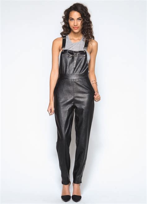 Pin By Only On Thursday On Wasteland Overalls Fashion Leather Overalls