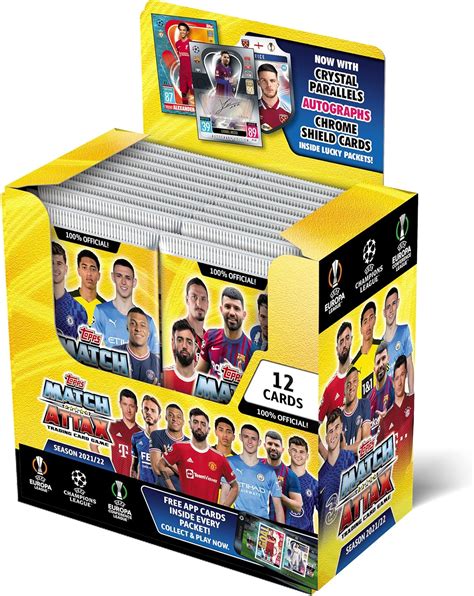 Topps Match Attax 2122 Lot De 24 Paquets De Cartes 288 Cartes Amazon