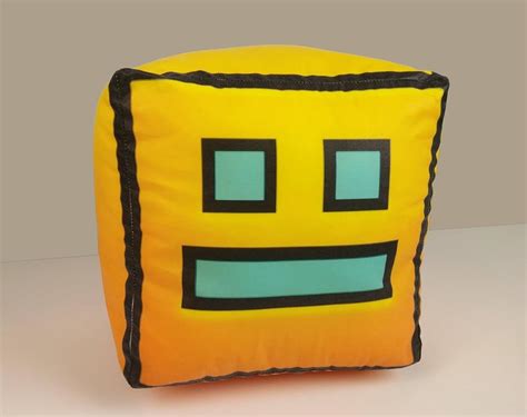 Geometry Dash Icon Plush Toy Pillow Amazonca Handmade