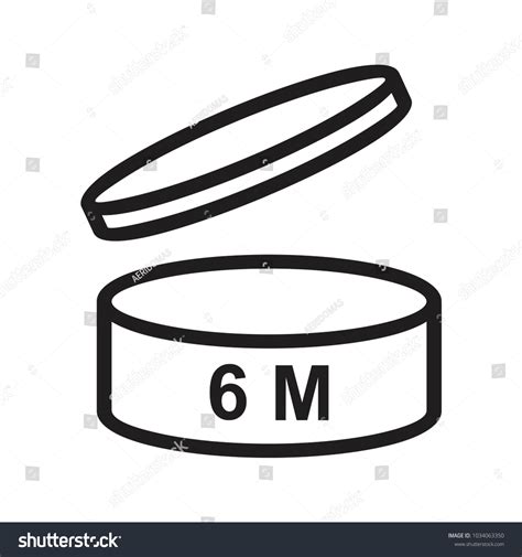 Expiration Date After Product Opening Symbols Stock Vector Royalty