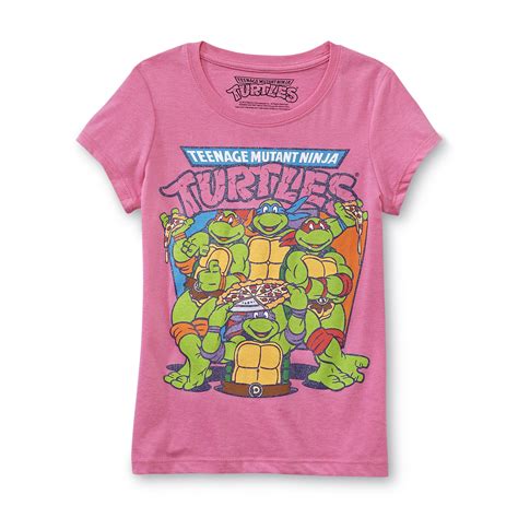 Nickelodeon Girls Graphic T Shirt Teenage Mutant Ninja Turtles