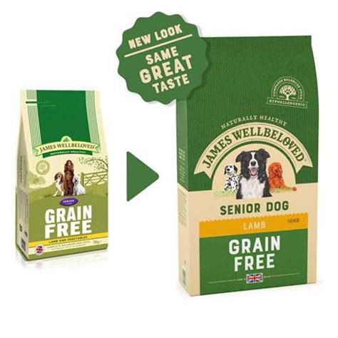James Wellbeloved Grain Free Senior Dry Dog Food Lamb And Veg 10kg