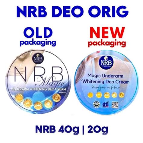 Authentic Nrb Magic Underarm Whitening Deo Cream 20g And 40g Shopee