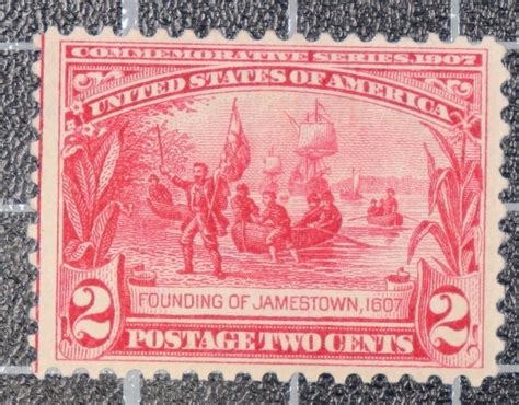 Scott 329 2 Cents Jamestown Mnh Nice Stamp Scv 8500