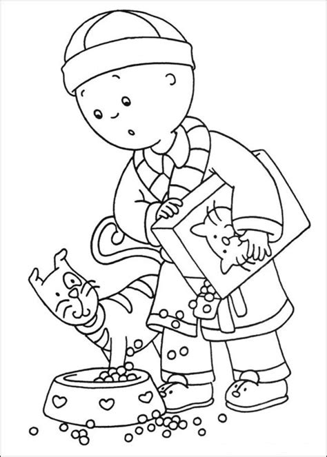 Caillou Printable Coloring Pages Coloring Home