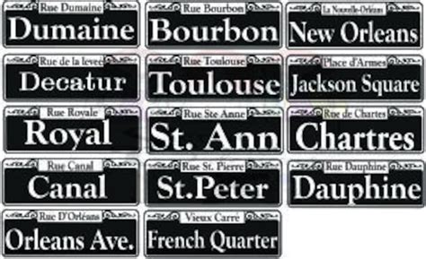 Revised New Orleans Street Sign Templates Svg Included Etsy