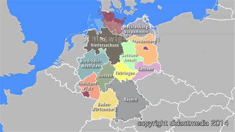 Federal republic of germany redirects here. Deutschland im Überblick - 16 Bundesländer - YouTube