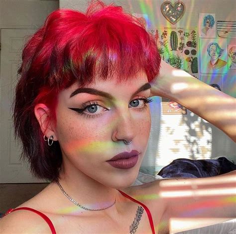 Cherryemojigirll On Instagram In 2021 Mullet Hairstyle Punk Girl