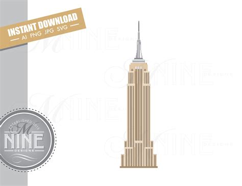 Empire State Building Clip Art Downloads Vector Empire State Building