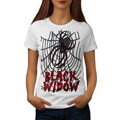 Black Widow Spider Women T Shirt S 2xl New Wellcoda Ebay