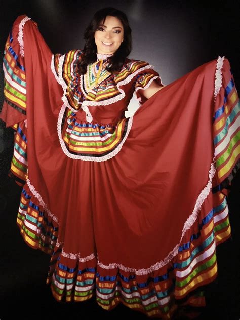 Women Mexican Folklorico Mexican Dress Vestido Jalisco