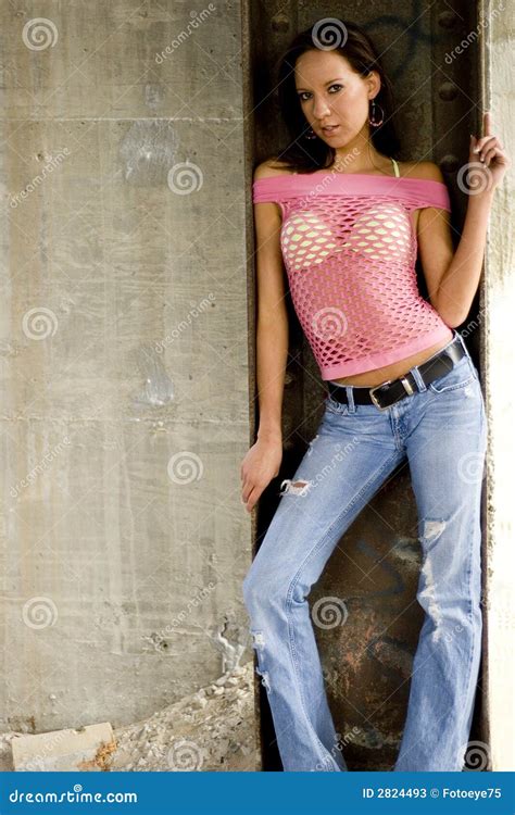 Brunette Fashion Model Stock Image Image Of Female Clothes 2824493