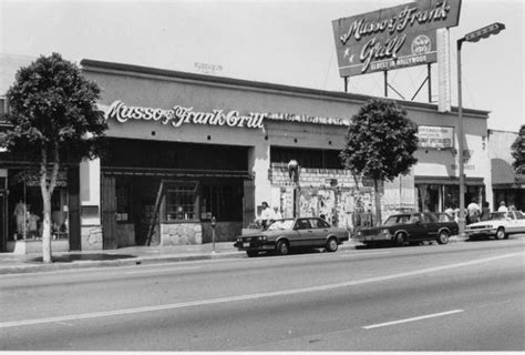 Musso And Frank Grill Los Angeles California