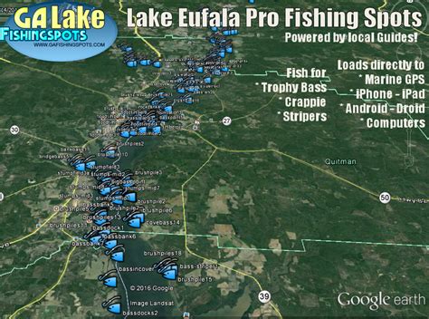 Lake Eufaula Alabama Fishing Map Boston Massachusetts On
