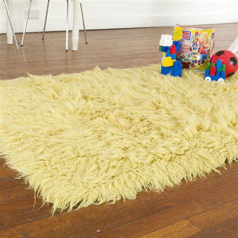 flokati rug 1400g m2 60x120cm yellow sku ye141 the real rug company