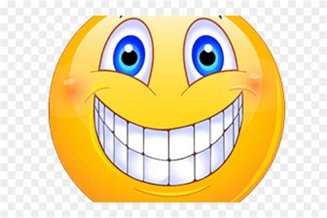 Big Grin Smiley Transparent Background Smiley Face Emoji