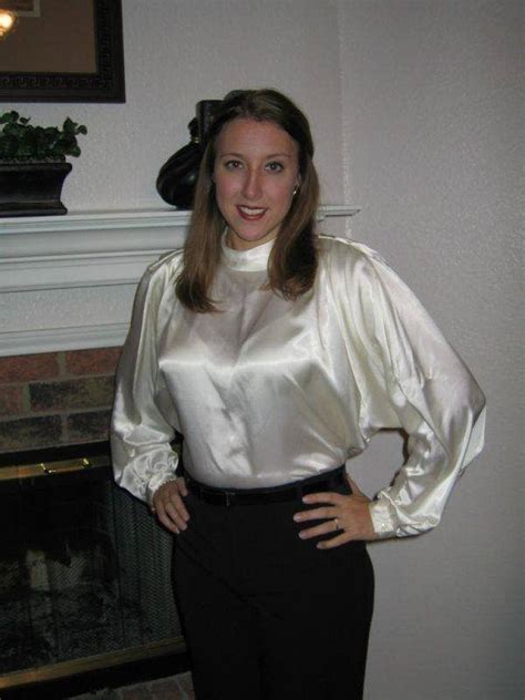 Untitled White Satin Blouse Satin Blouse Outfit Satin Blouse