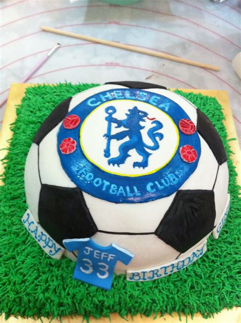 Home Mayde Cakes The Making Of Chelsea Soccer Cake