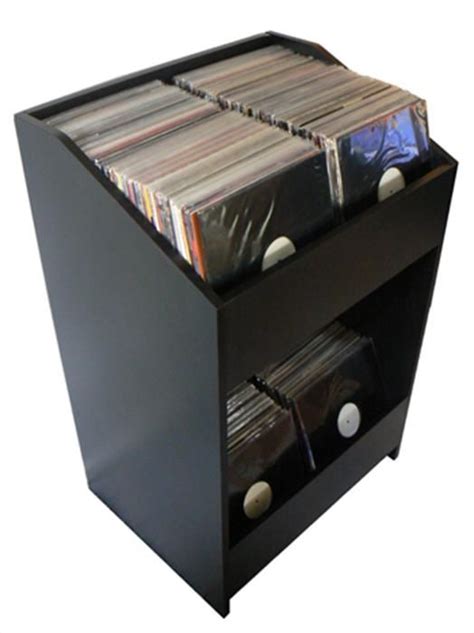 Lpbin Lp Storage Cabinet Modern Black Lp Storage Vinyl Record