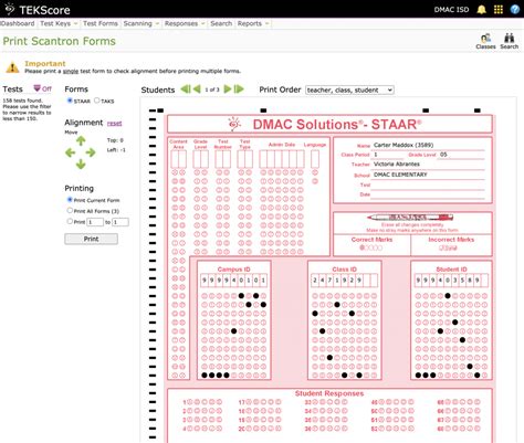 Precoding Scantron Forms Dmac Solutions