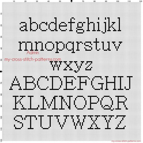 Free Printable Cross Stitch Letters