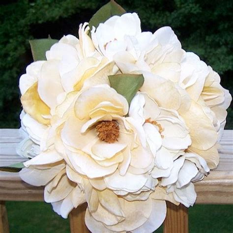 Southern Heritage Ivory Magnolia Brides Bouquet And Bout